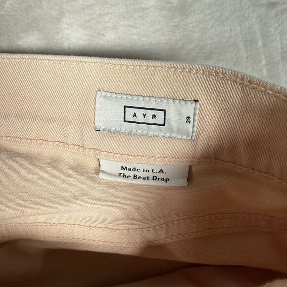 AYR The Beat Drop Barrel Jeans Pants Peach Orange Women’s Size 29 - Picture 3 of 11